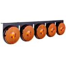 Conjunto 5 Marias 85mm Âmbar LED Bivolt com Saída com Fios e Suporte