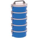 Conjunto 5 Marmitas Térmica Termopratos 1,5l Tekcor Lanche Almoço 3S 1D 1T - Soprano