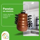 Conjunto 5 panelas de alumínio esmaltadas
