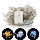 Conjunto 5 Pisca Pisca 50 LEDs Branco 5m Fio Transparente Conjunto 5 Pisca Pisca 50 LEDs Branco 5m Fio Transparente