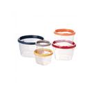Conjunto 5 Potes Conect Redondo- PLASUTIL - Plasútil