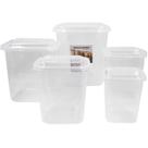 Conjunto 5 Potes Conteineres 6,6Litros Alimentos Organização