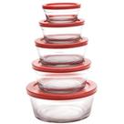 Conjunto 5 potes de vidro