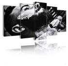 Conjunto 5 Quadros Barbearia Barber"