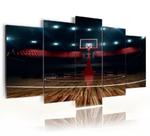 Conjunto 5 Quadros Basquete"