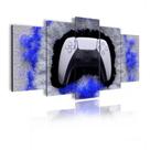 Conjunto 5 Quadros Controle Branco"