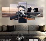 Conjunto 5 Quadros De Volta Para O Futuro"