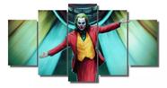 Conjunto 5 Quadros Joker Coringa Batma"