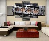 Conjunto 5 Quadros Mecânico Bloco Motor"