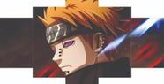 Conjunto 5 Quadros Pain Nagato Anime Akatsuki Naruto "