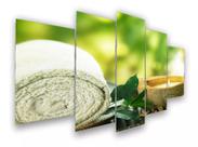 Conjunto 5 Quadros Spa Massagem" Conjunto 5 Quadros Spa Massagem"