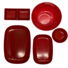Conjunto 5 Utensilios Em Melamina Para Refeição Japonesa