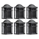 Conjunto 6 Arandelas Coloniais Externas Luminária De Ville Retrô Bivolt Jardim Fachada