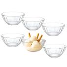 Conjunto 6 Bowl De Vidro Transparente Resistente Potes De Sobremesa Sorvete Petisco Tigelas Multiuso Pode usar no Microondas e Lava Louças