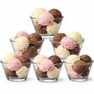 Conjunto 6 Bowls de Vidro 300ml Transparentes Tigelas de Sobremesa Elegantes para Sorvete, Frutas, Cereais Jogo Pote de vidro