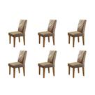Conjunto 6 Cadeiras Madeira Moscou Conjunto 6 Cadeiras Madeira Moscou