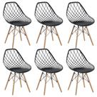 Conjunto 6 Cadeiras para Sala de Jantar Clarice Cloe Madeira