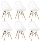 Conjunto 6 Cadeiras para Sala de Jantar Clarice Cloe Madeira