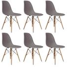 Conjunto 6 Cadeiras para Sala de Jantar Eames Eiffel Dkr
