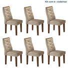 Conjunto 6 Cadeiras para Sala de Jantar Germany