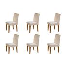 Conjunto 6 Cadeiras Para Sala De Jantar Lunara Imbuia Conjunto 6 Cadeiras Para Sala De Jantar Lunara Imbuia
