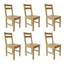 Conjunto 6 Cadeiras para Sala de Jantar Madeira Maciça Mandacaru Yescasa Conjunto 6 Cadeiras para Sala de Jantar Madeira Maciça Mandacaru Yescasa