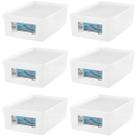 Conjunto 6 Caixas para Calçados 38 ao 46 com Tampa Ventilável Organizadoras de Closets Armários