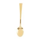 Conjunto 6 colheres aço inox p/café Berna dourado