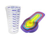 Conjunto 6 Colheres Medidoras com Copo Graduado 500ML