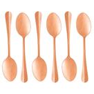 Conjunto 6 Colheres para Mesa de Aço Inox Positano Rose 18cm Conjunto 6 Colheres para Mesa de Aço Inox Positano Rose 18cm
