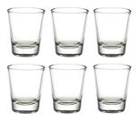 Conjunto 6 Copinhos De Vidro para Bebidas Dose Shots 53ml