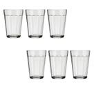 Conjunto 6 Copo Americano Clássico Vidro Café 300ml Nadir
