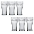 Conjunto 6 Copo de Vidro 470ML Coca-Cola Transparente Nadir