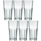 Conjunto 6 Copo Long Drink 340ml De Vidro Nadir Bristol Suco Refrigerante Bebidas