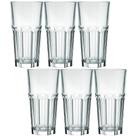 Conjunto 6 Copo Long Drink 340ml De Vidro Nadir Bristol Suco Refrigerante Bebidas