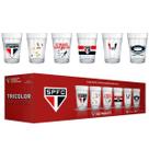 Conjunto 6 Copos Americano São Paulo Licenciado Refrigerantes Cervejas 190ml Nadir