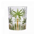 Conjunto 6 Copos Baixo de Cristal Palm Tree Handpaint 340ml 27773 - Wolff