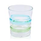 Conjunto 6 Copos Baixos em Acrílico Listras 415 ml