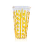 Conjunto 6 Copos Bolas e Listras Acrílico 630 ml Amarelo Conjunto 6 Copos Bolas e Listras Acrílico 630 ml Amarelo