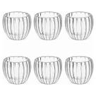 Conjunto 6 Copos Café 90ml Pequeno Vidro Transparente Moderno Decorativo Dupla Camada Mesa Posta Escritório Home Office Cafeteria Decoração Cozinha