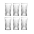 Conjunto 6 copos de cristal 280ml deli diamante chumbo lyor