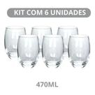 Conjunto 6 Copos de Vidro 470ml