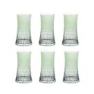 Conjunto 6 Copos de Vidro Verde 400ml 14cm JL0103 BTC