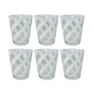 Conjunto 6 Copos em Acrílico com Detalhes Espirais Branco 400ml RJW0026 BTC Conjunto 6 Copos em Acrílico com Detalhes Espirais Branco 400ml RJW0026 BTC