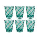 Conjunto 6 Copos em Acrílico com Detalhes Espirais Verde 400ml RJW0028 BTC Conjunto 6 Copos em Acrílico com Detalhes Espirais Verde 400ml RJW0028 BTC
