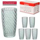 Conjunto 6 Copos Long Drink Alto 400ml Cinza CPLG058CZ - Hauskraft