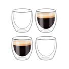 Conjunto 6 Copos Para Café Parede Dupla De Vidro 80ml Borossilicato