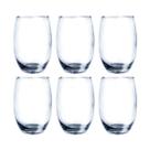 Conjunto 6 Copos Vidro Bellagio 450ml Grande Transparente