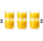 Conjunto 6 Copos Vidro Canelado Grafiato 290ml Design Exclusivo e Elegante