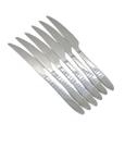 Conjunto 6 Facas Para Mesa Em Aço Inox Sofisticado 22 cm
